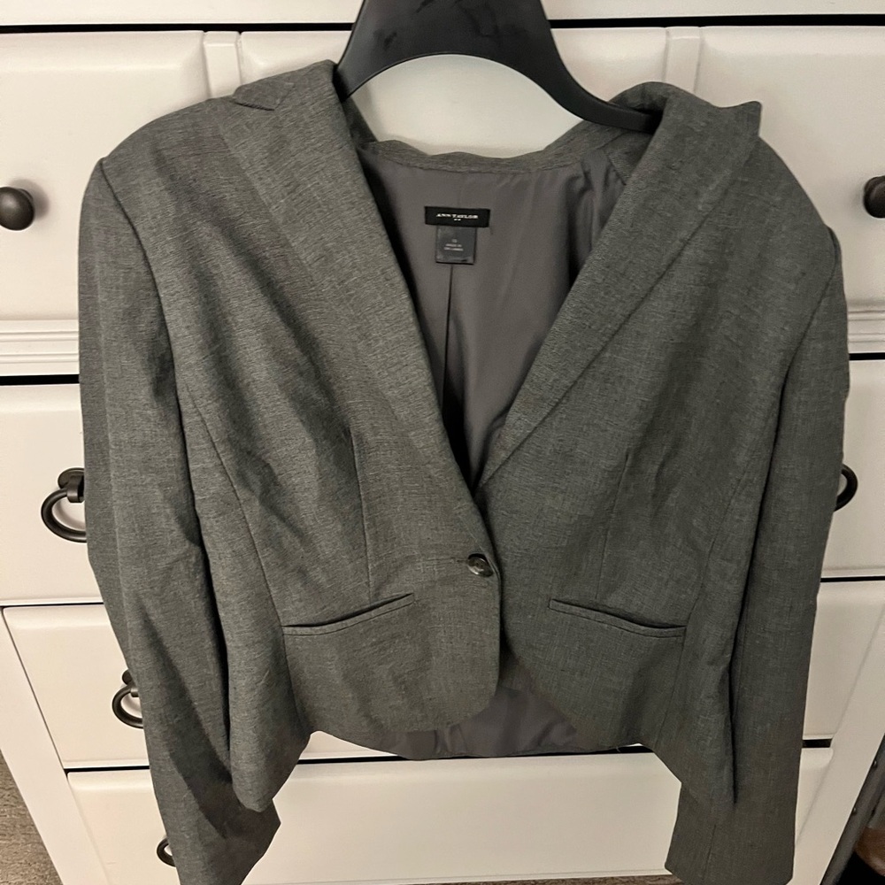 Ann Taylor Charcoal Blazer - Picture 1 of 3